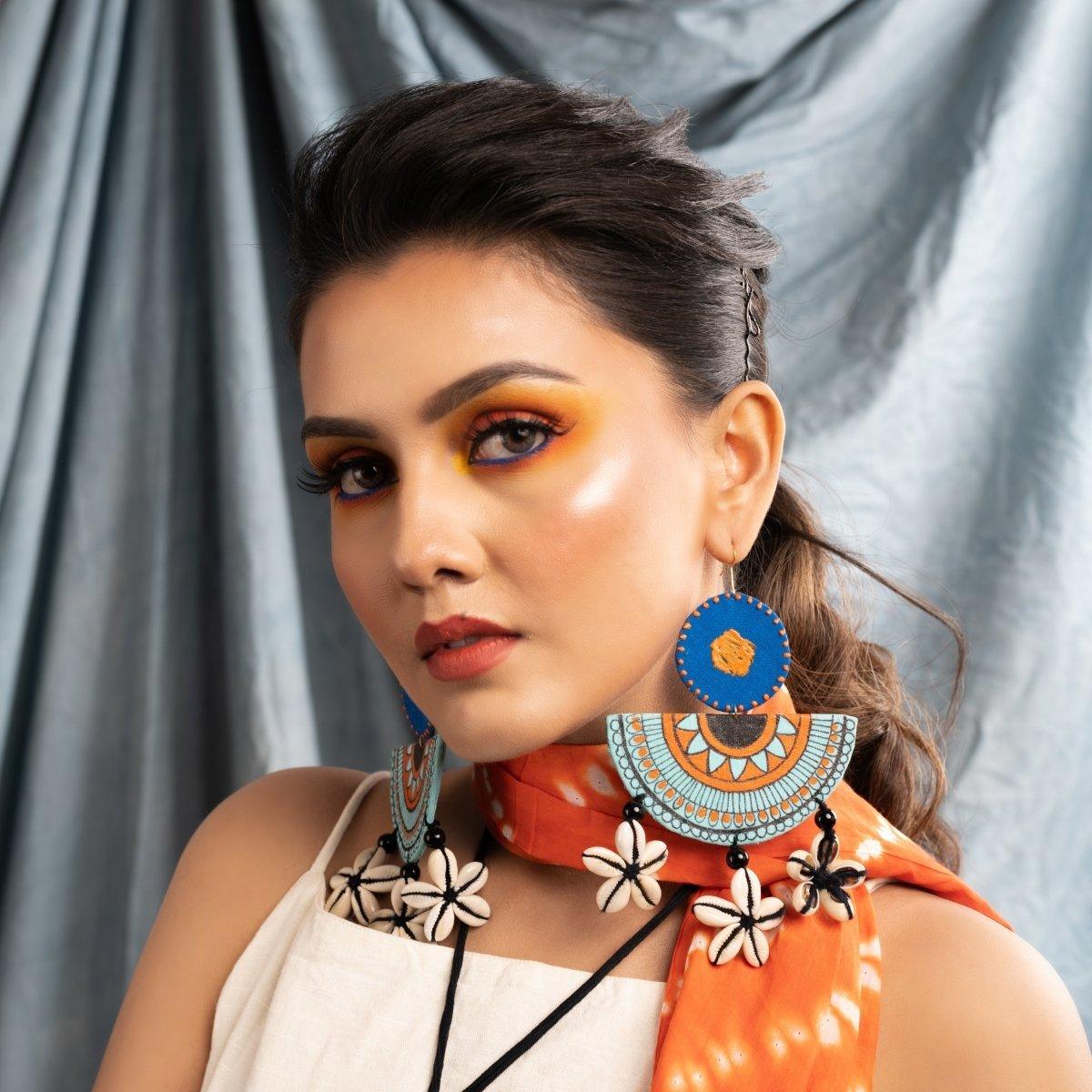 Handpainted Earrings - KHOJ.CITY