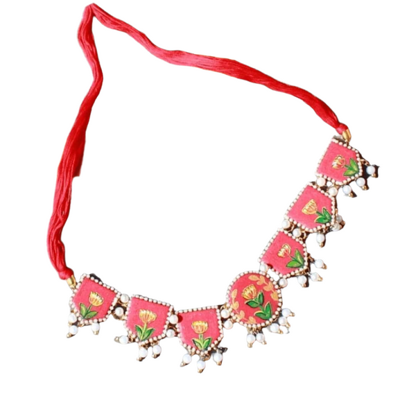 Adhira Handpainted Red (Necklace)