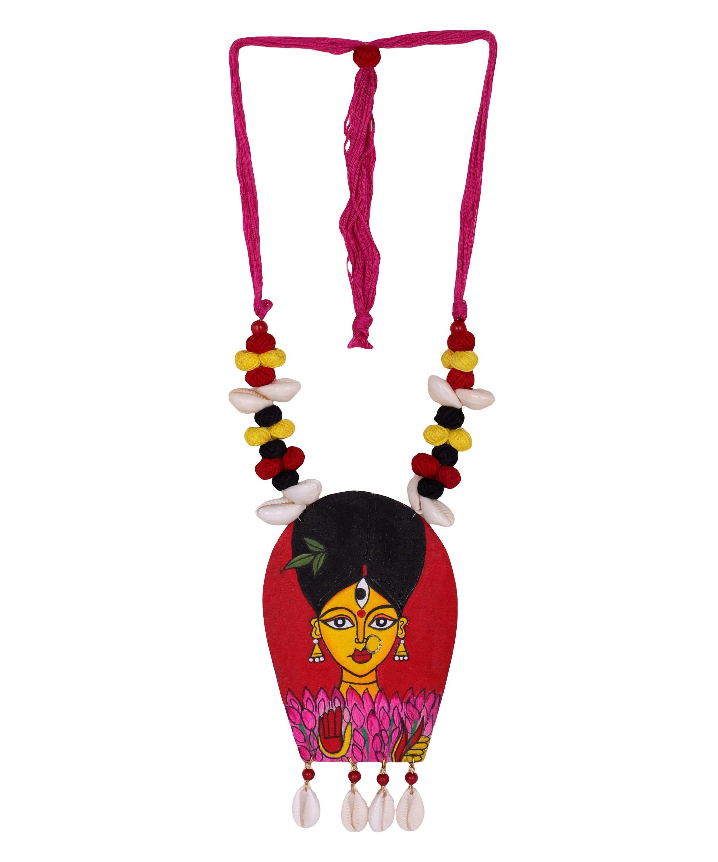 khoj city Aishani Classic Multi Color Hand Painted (Necklace) HP-NP-003