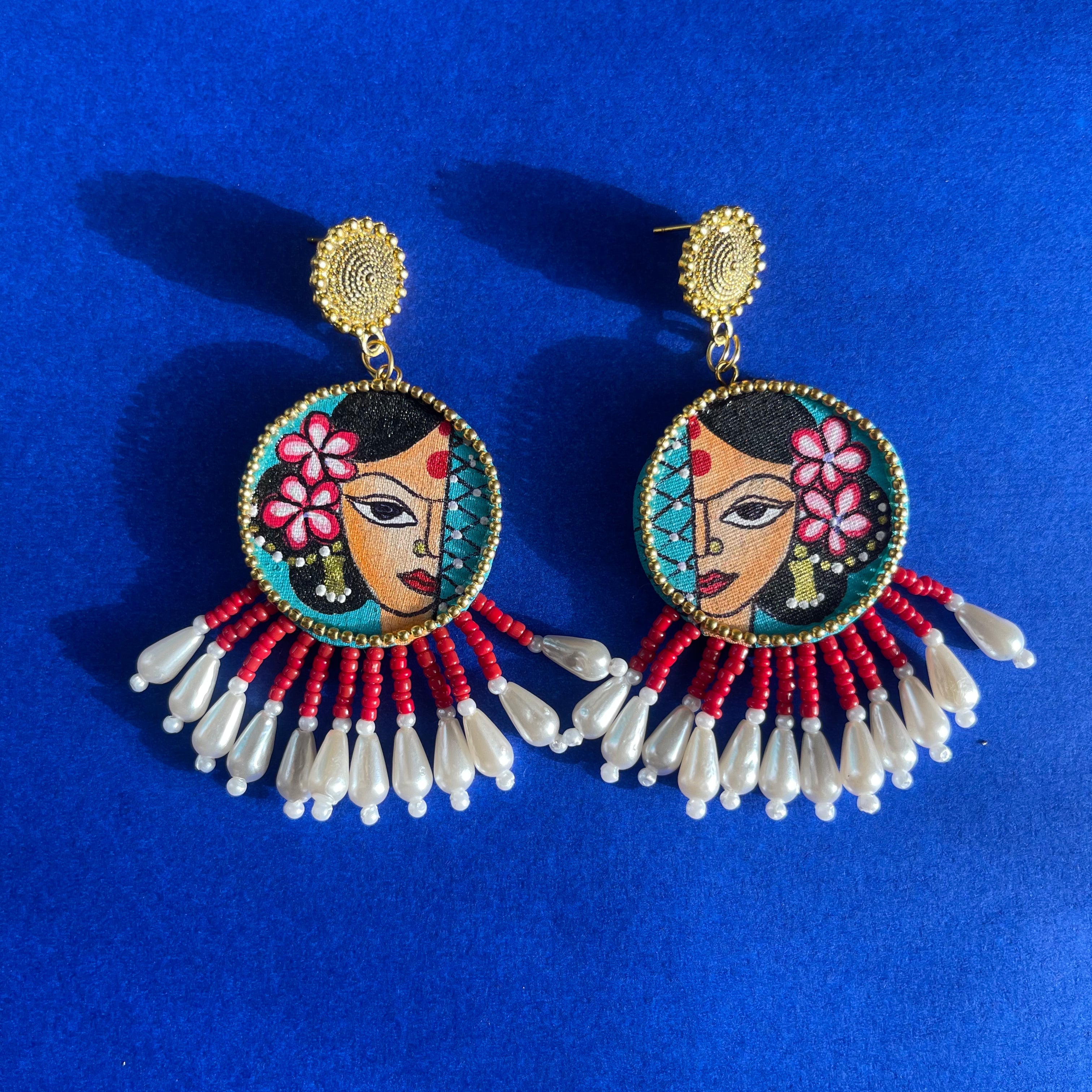 khoj city Amyah Handpainted (Earrings)