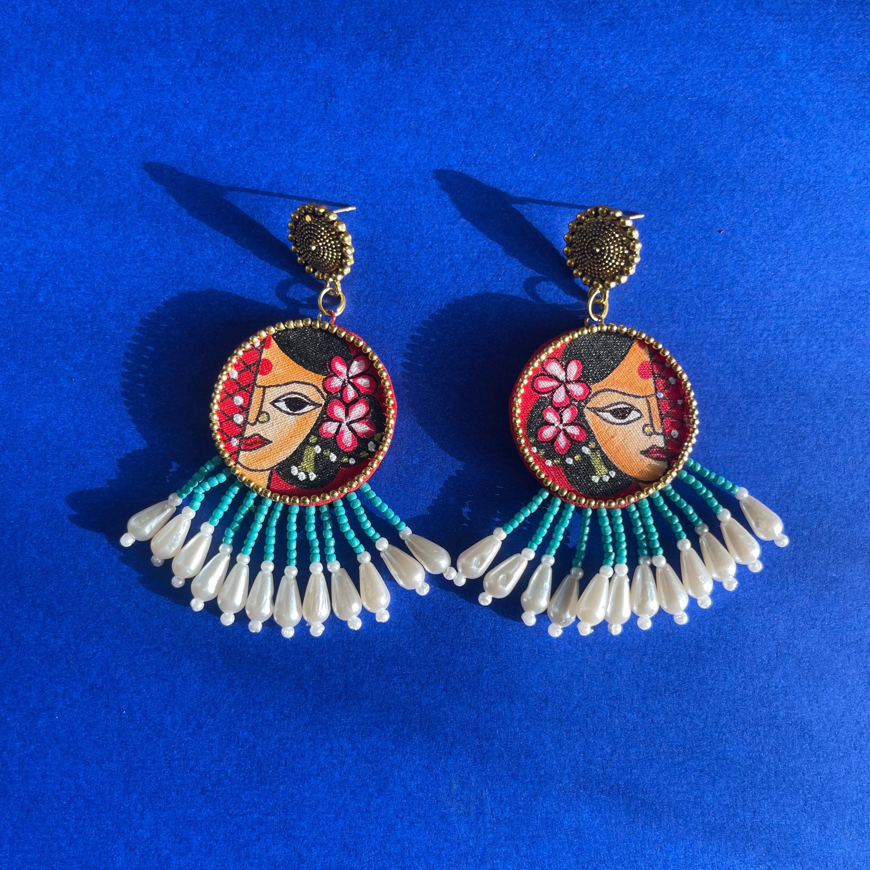 khoj city Amyah Handpainted (Earrings)