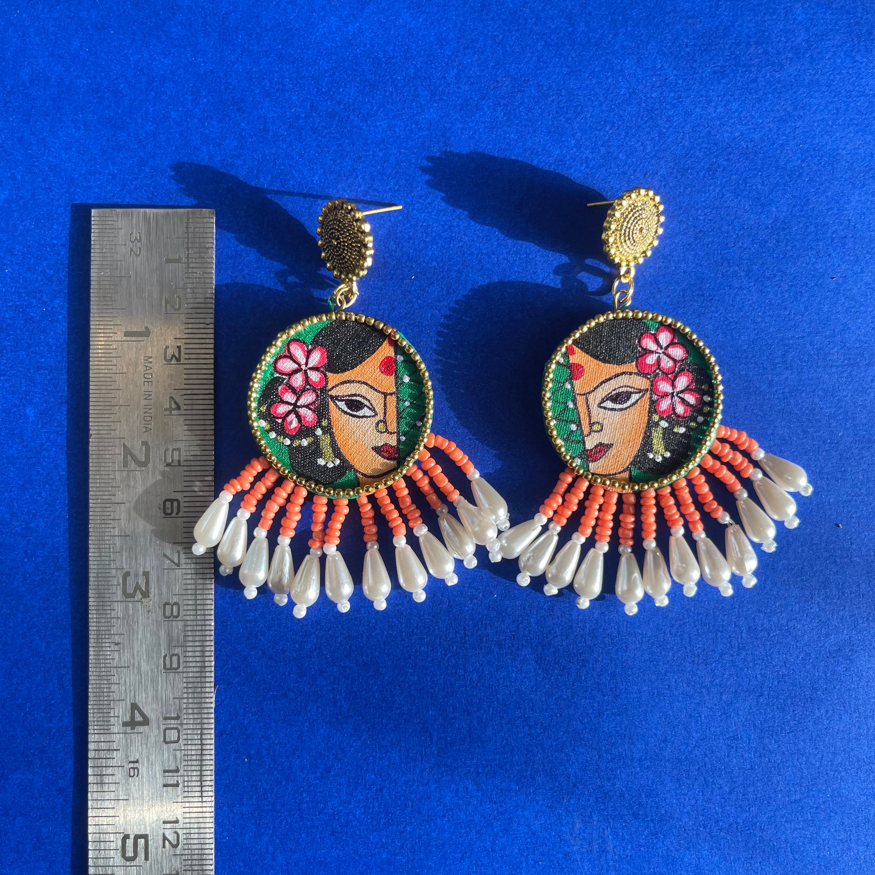 khoj city Amyah Handpainted (Earrings)