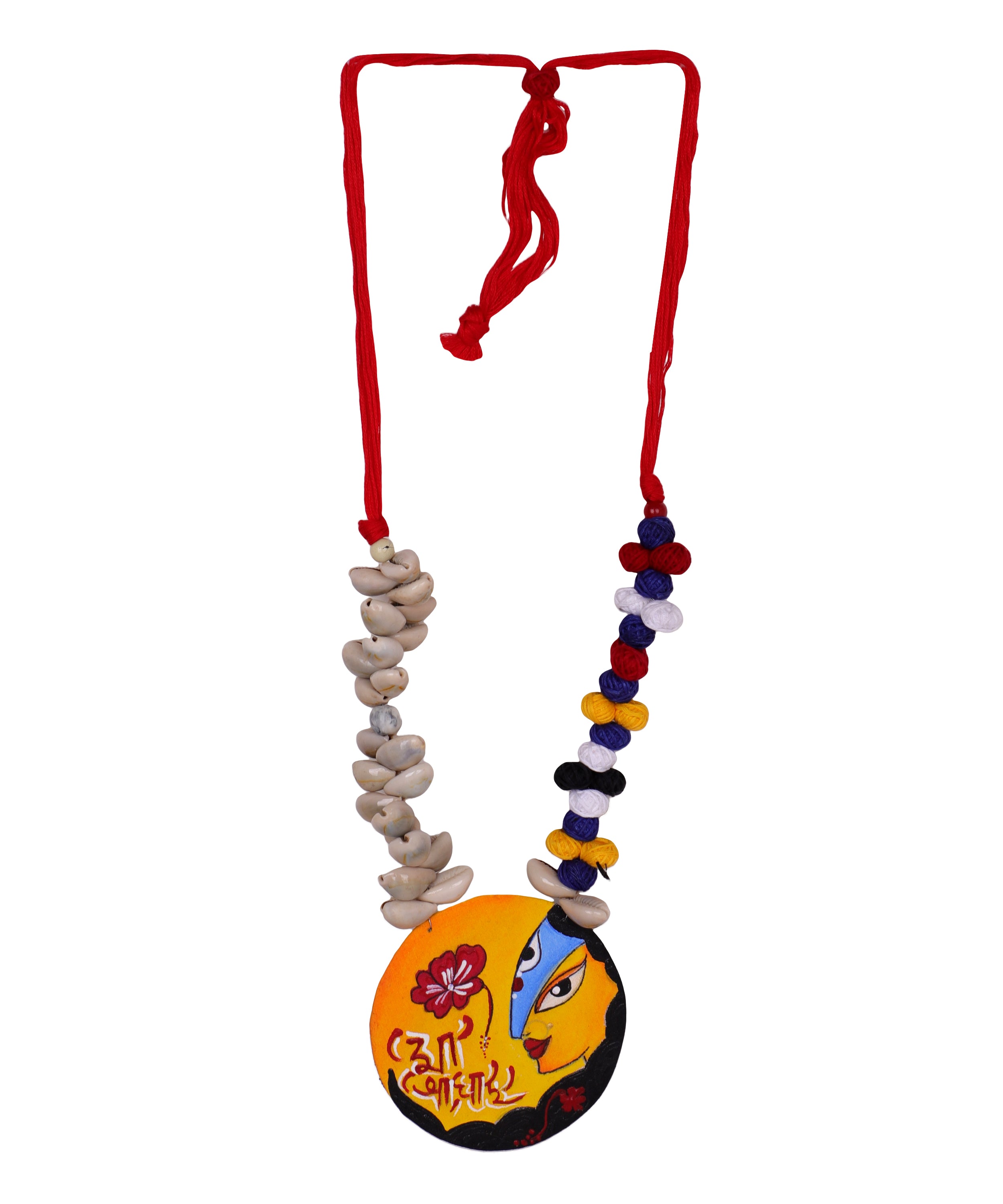 khoj city Bhavani Traditional Multi Color Hand Painted (Necklace) HP-NP-122