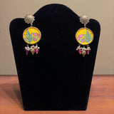 khoj city Blooming Bud Handpainted (Earrings)