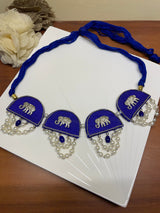 khoj city Blue Dome Choker (Necklace)