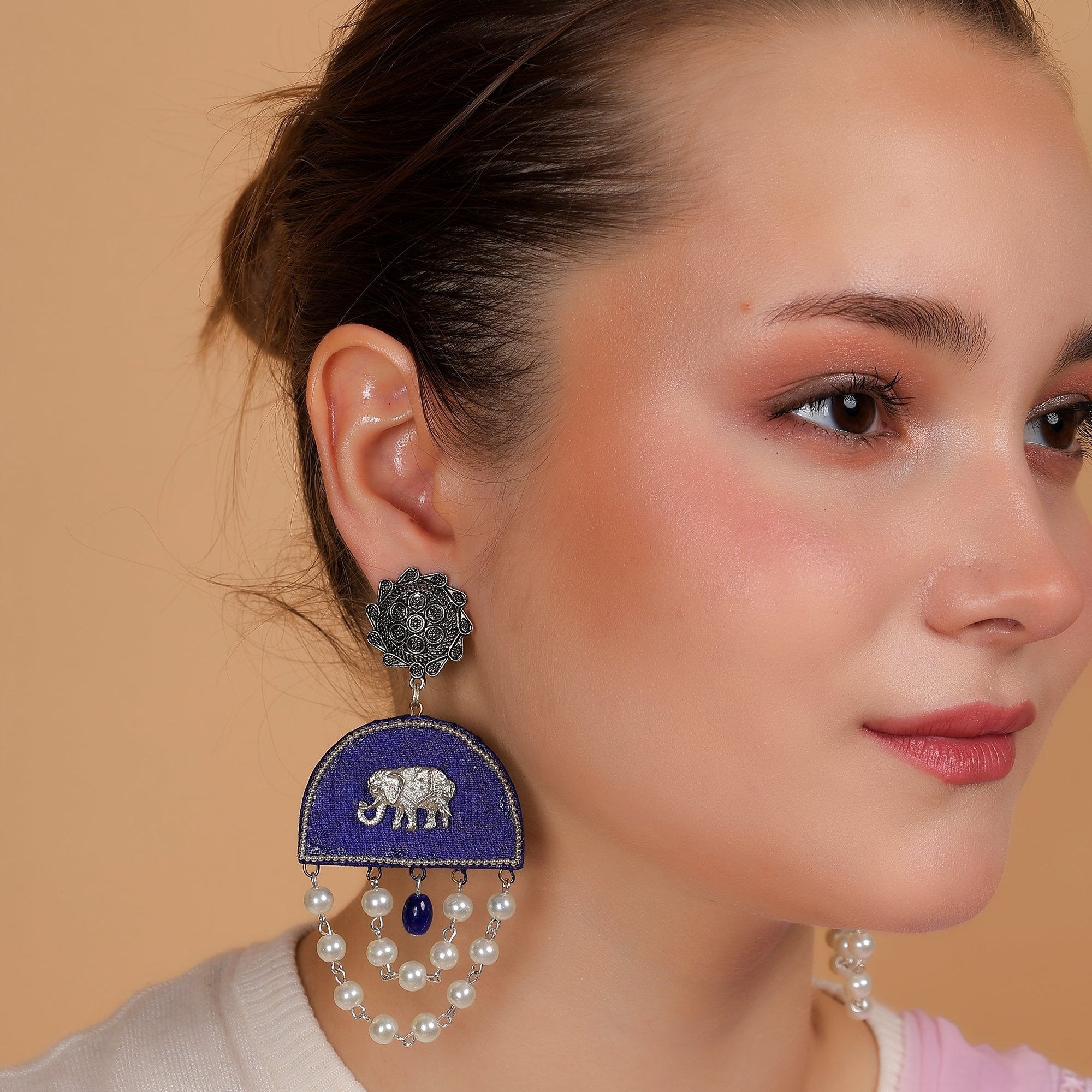 khoj city Blue Dome Handcrafted (Earrings)