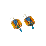 khoj city Brij ke Kanha (Handpainted Earrings) - 046