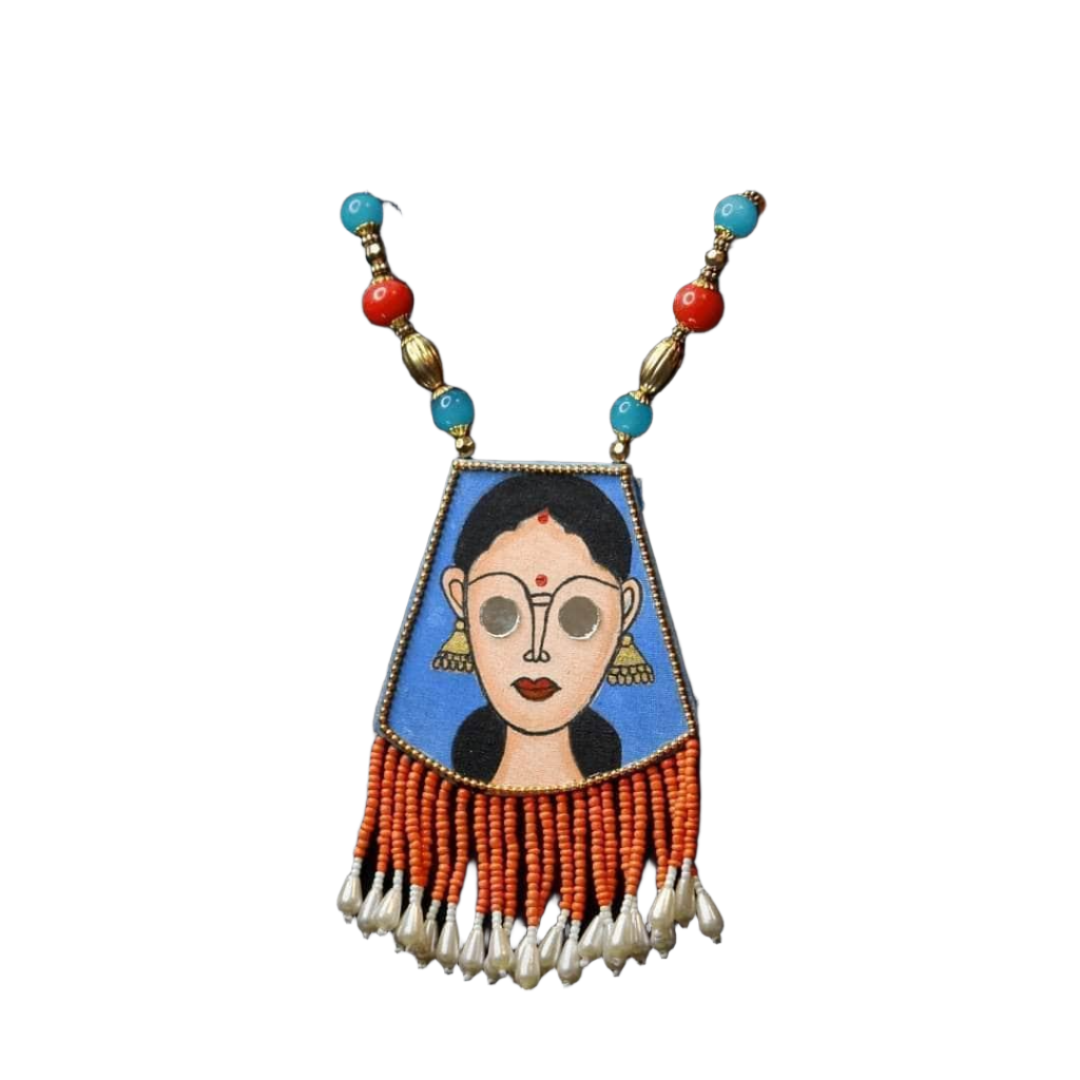 khoj city Darpan Handpainted (Necklace)