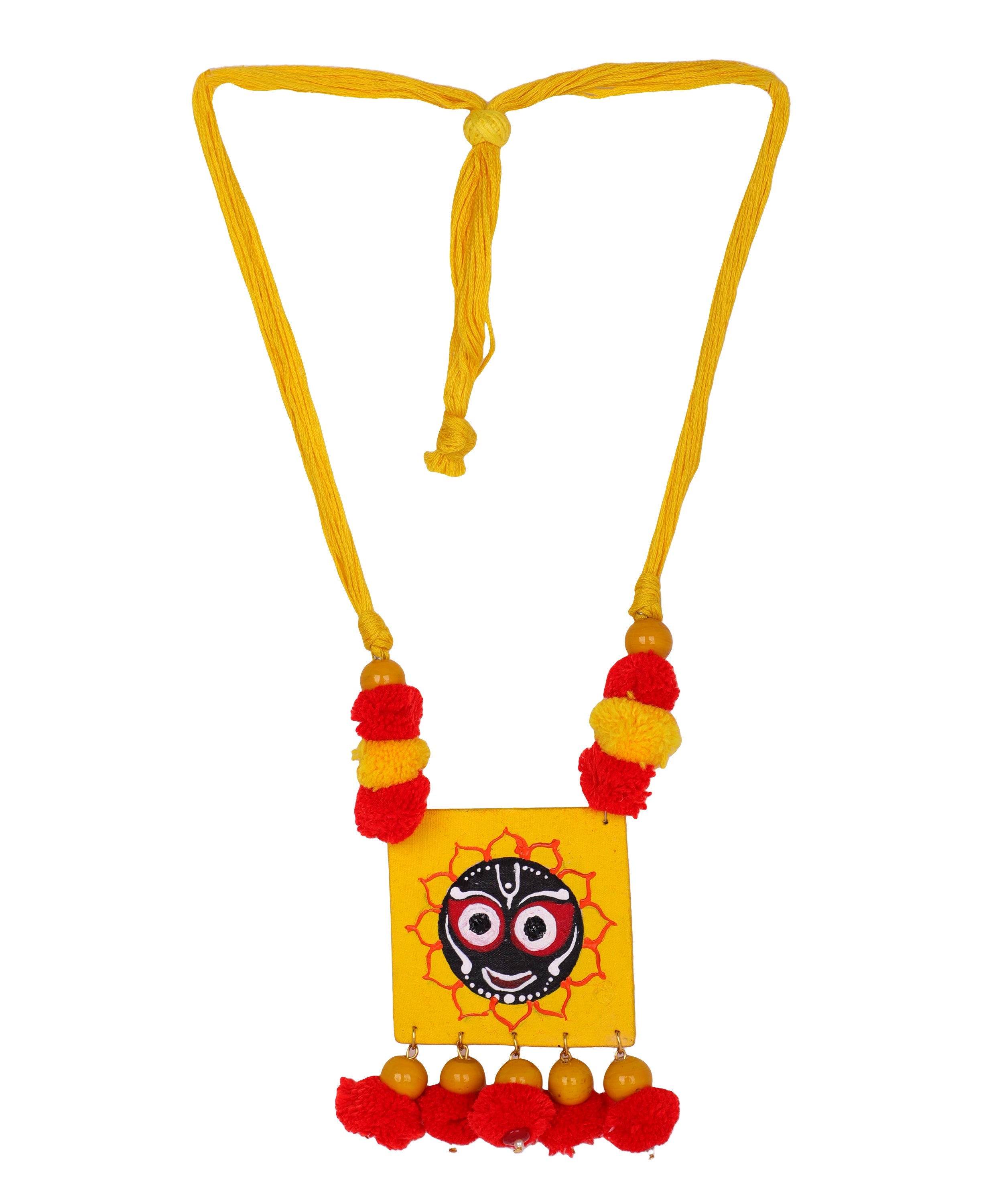 khoj city Deva Puri Jagannath Traditional Multi Color Hand Painted (Necklace) HP-NP-154