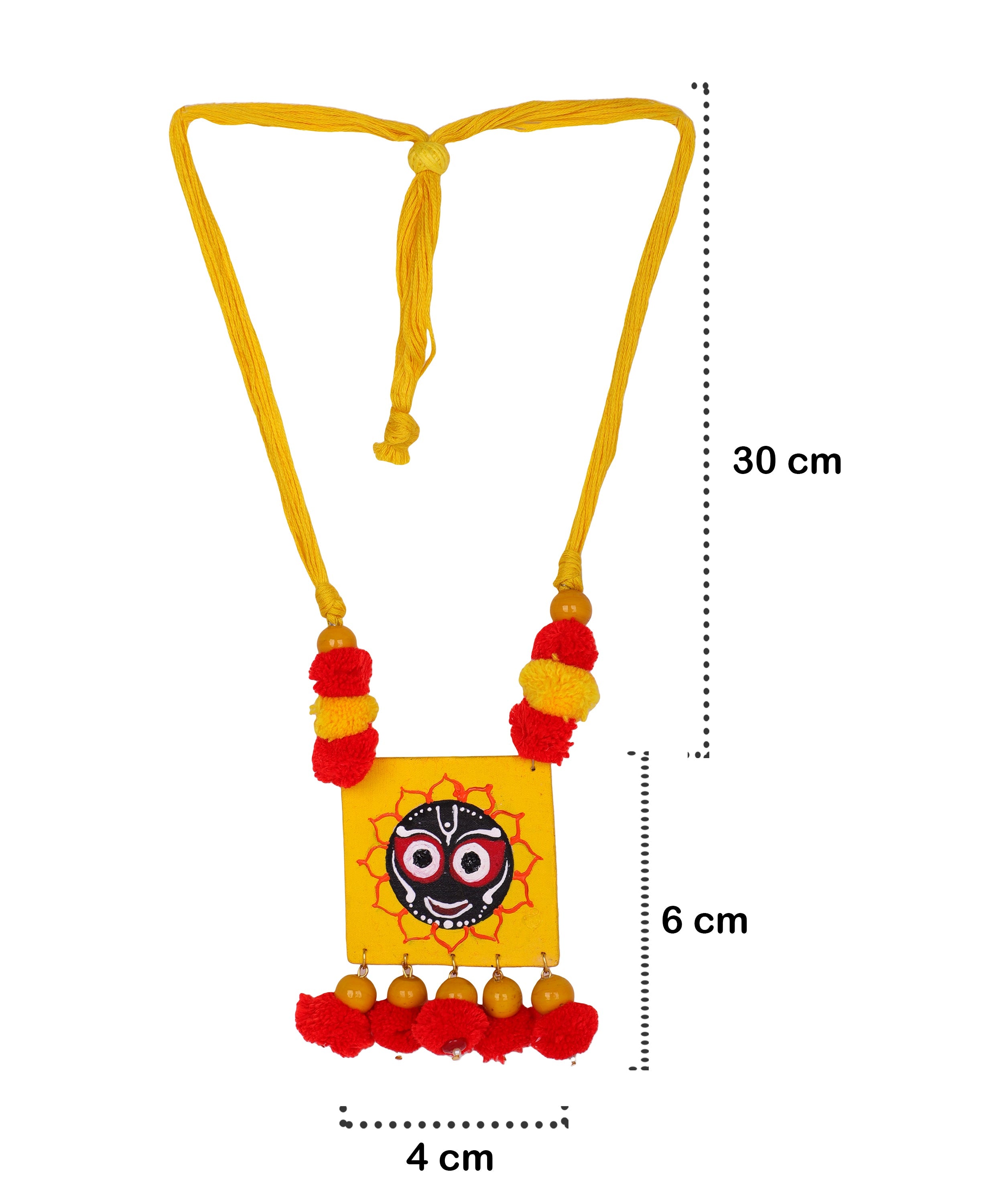 khoj city Deva Puri Jagannath Traditional Multi Color Hand Painted (Necklace Set) HP-NP-