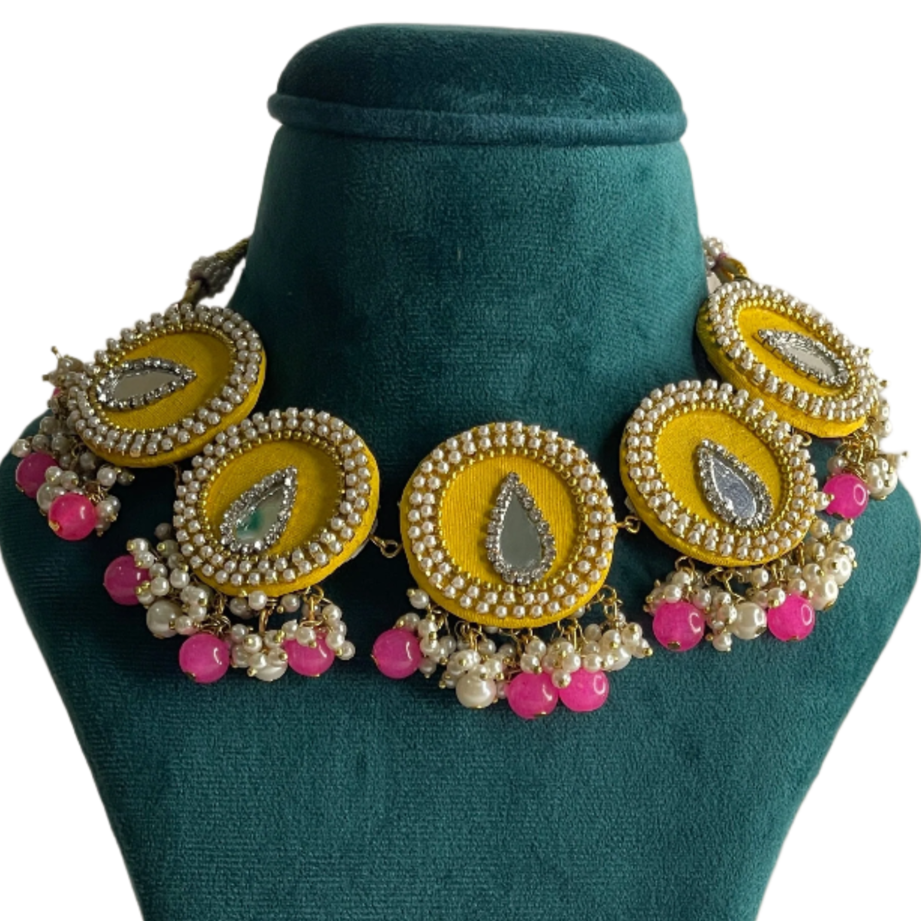 khoj city Diya Classic Multi Color Handmade (Choker) HM-NP-015