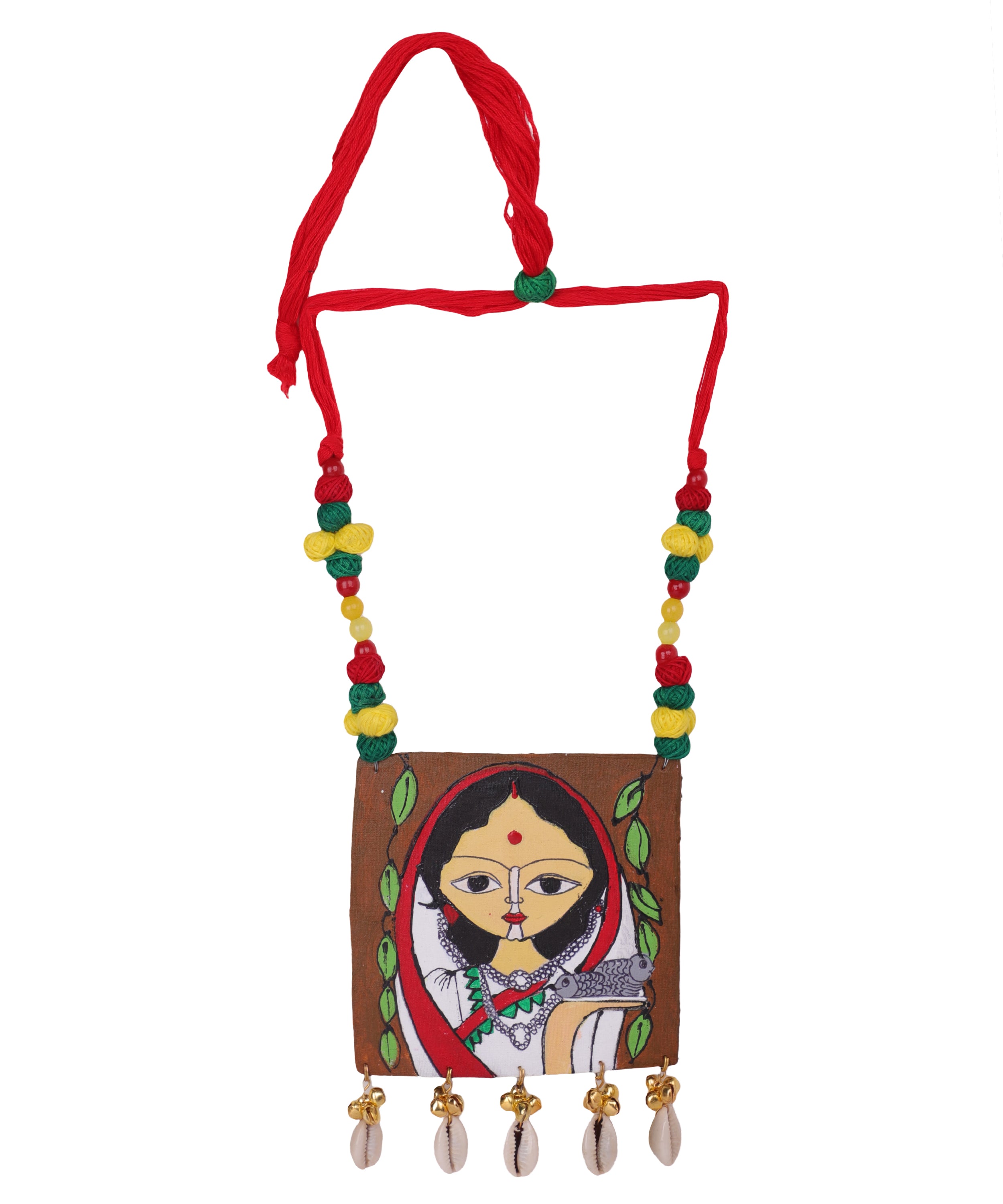 khoj city Eclectic Classic Multi Color Hand Painted (Necklace) HP-NP-037