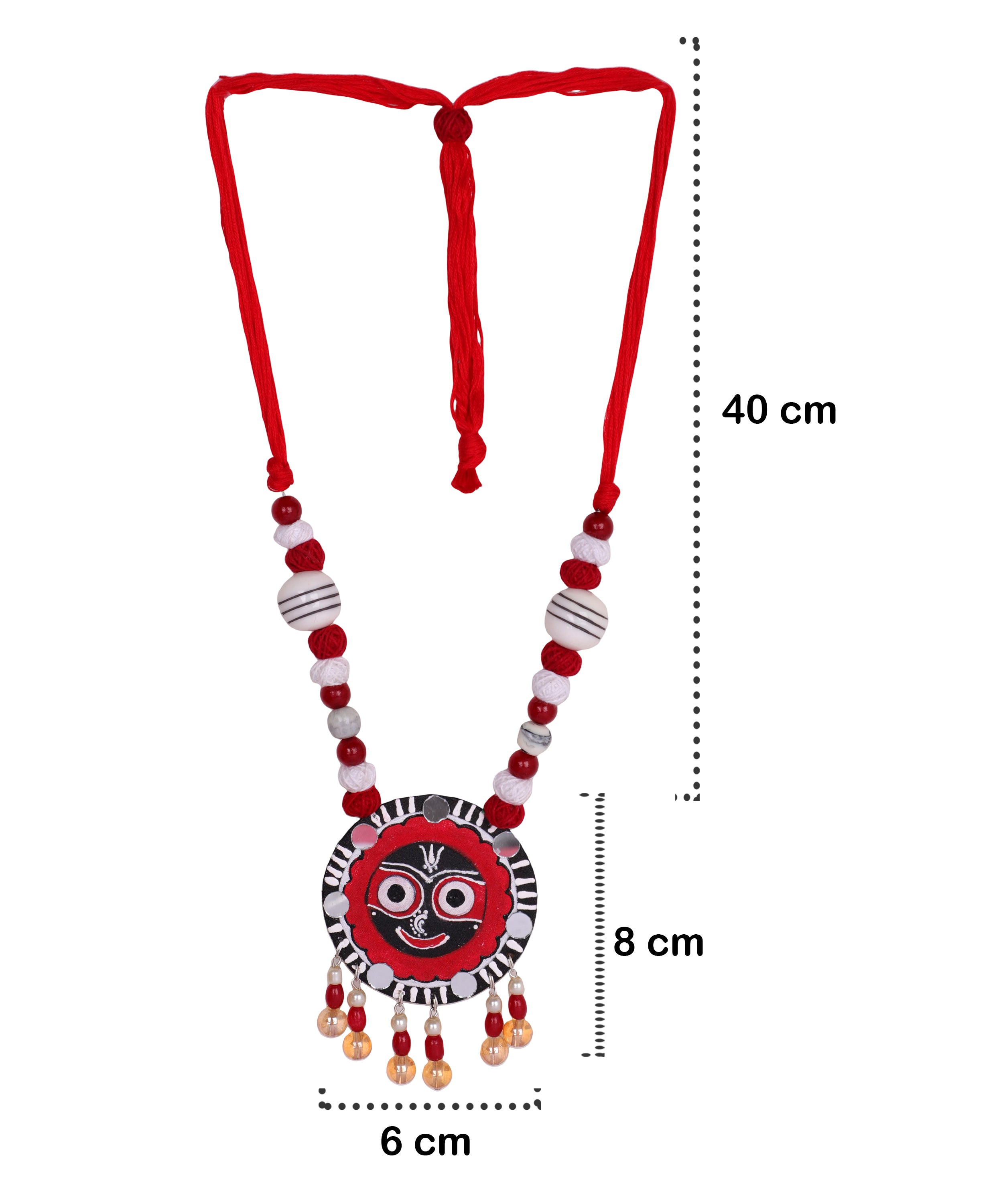 khoj city Govinda Puri Jagannath Traditional Multi Color Hand Painted (Necklace set) HP-NP-