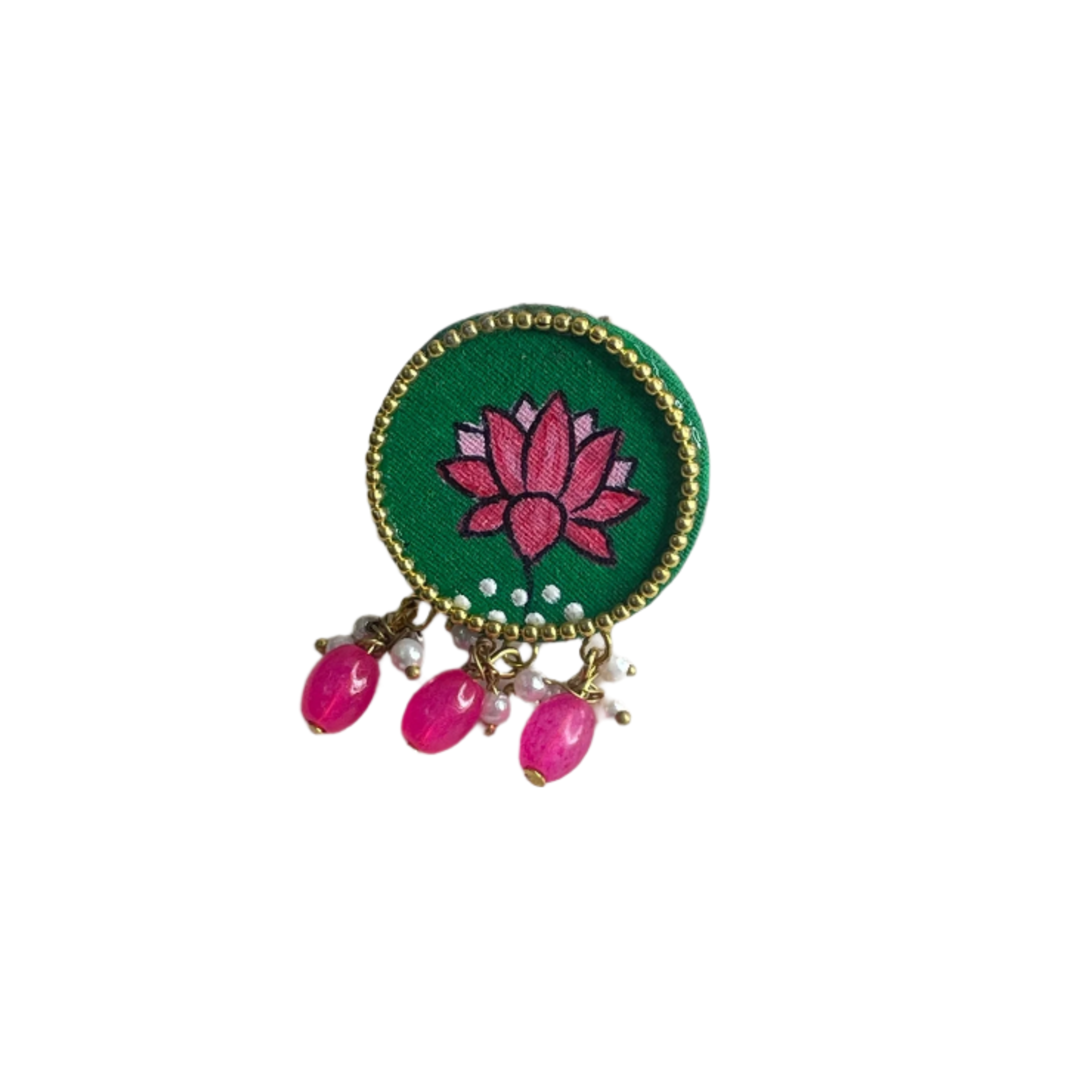 khoj city Grassy Classic Multi Color Hand Painted (Ring) HP-RG-002