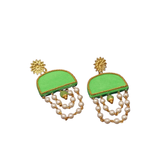 khoj city Green Dome Handpainted (Earrings)