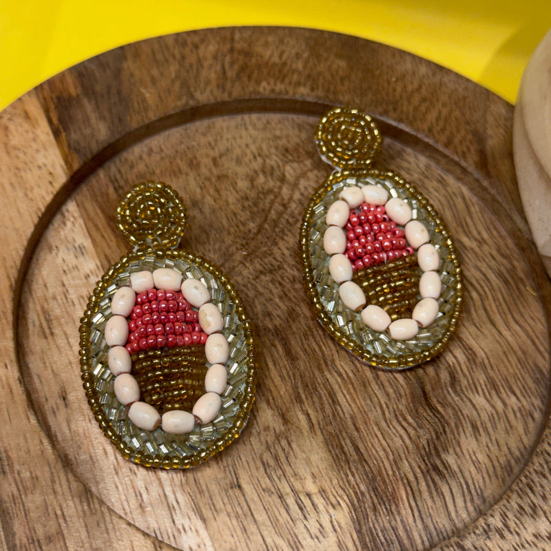 khoj city Handmade Embroidered  (Earring)  United By Craft - 128