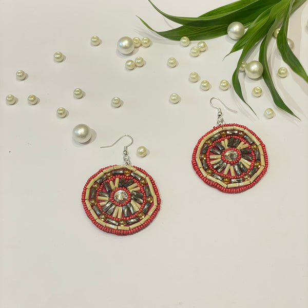 khoj city Handmade Embroidered (EARRING) UNITED BY CRAFT - 267