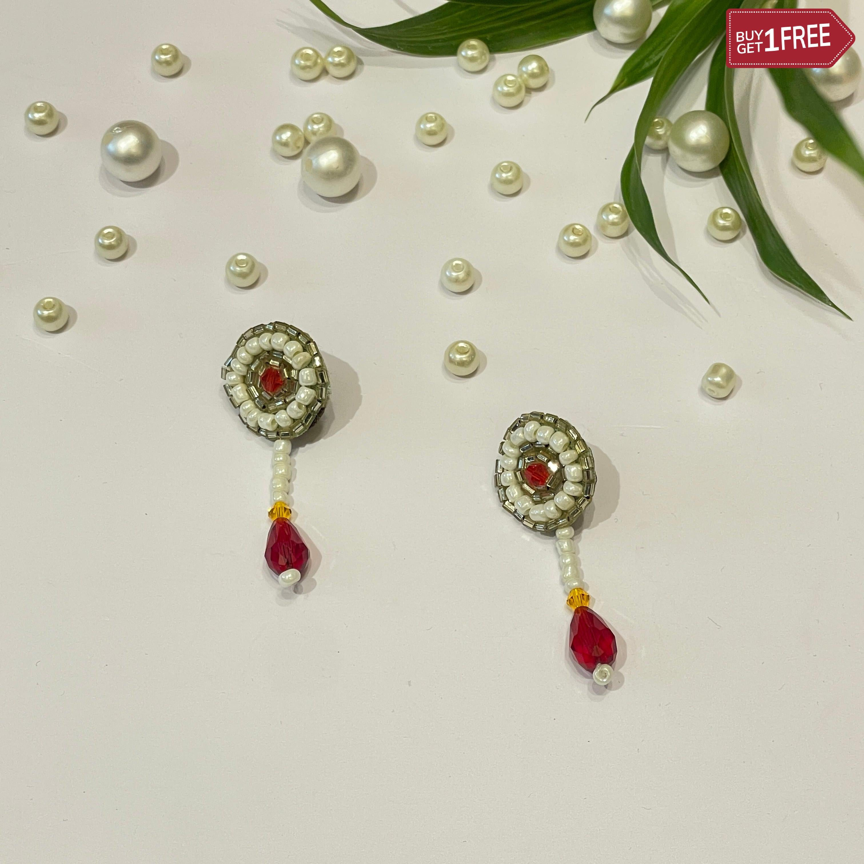 khoj city Handmade Embroidered  (Earring) UNITED BY CRAFT - 272