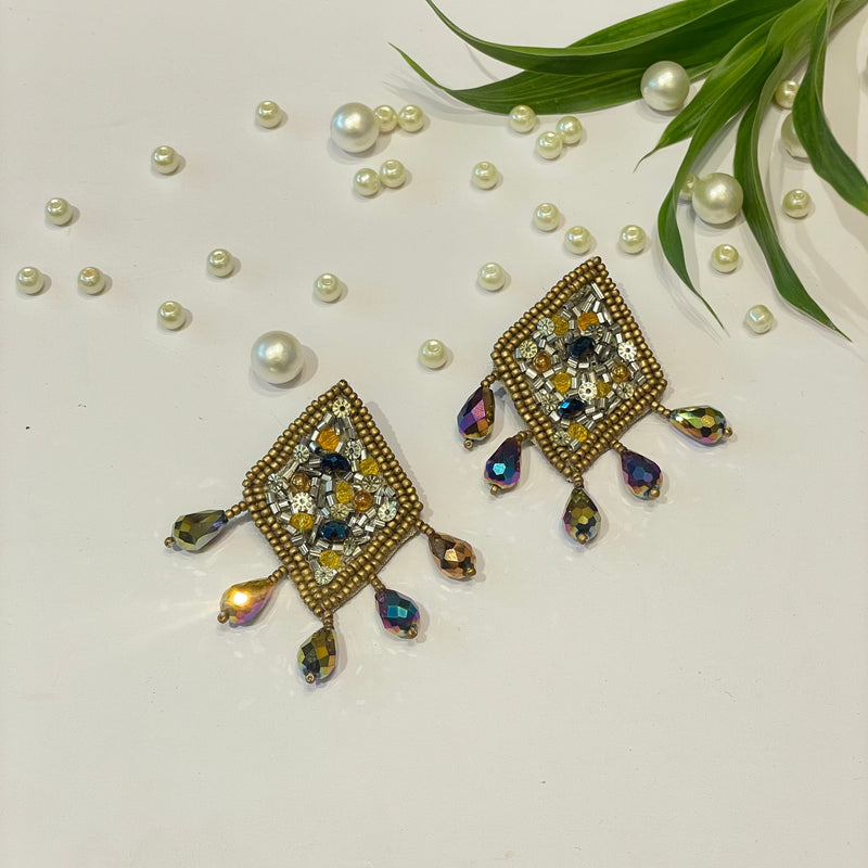 khoj city Handmade Embroidered  (Earring) UNITED BY CRAFT - 277