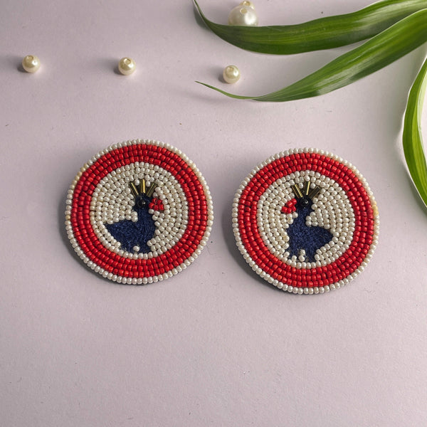 khoj city Handmade Embroidered (Earring ) United By Craft - 476)