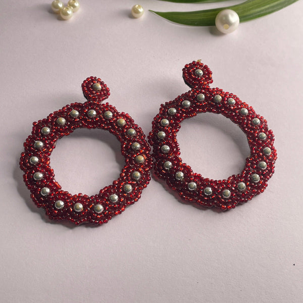 khoj city Handmade Embroidered (Earring ) United By Craft - 481