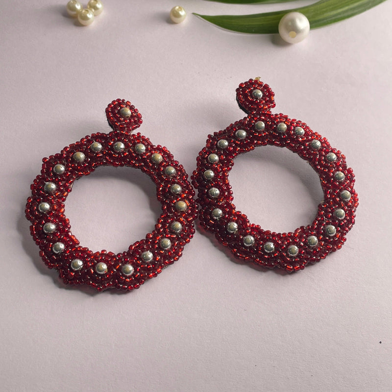 khoj city Handmade Embroidered (Earring ) United By Craft - 481