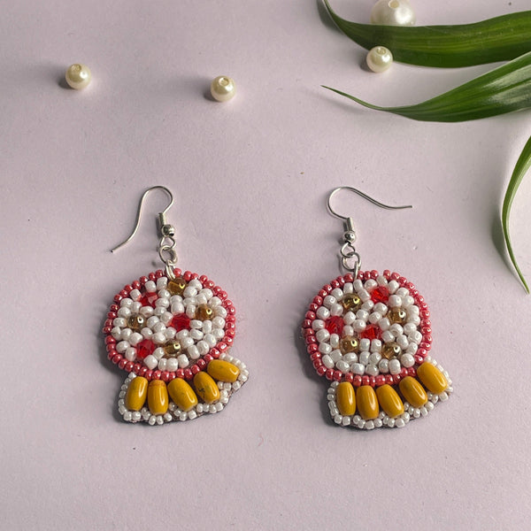 khoj city Handmade Embroidered (Earring ) United By Craft - 491