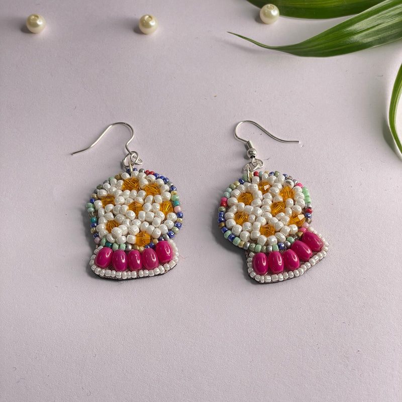 khoj city Handmade Embroidered (Earring ) United By Craft - 493