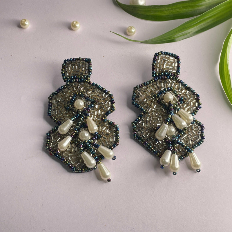 khoj city Handmade Embroidered (Earring ) United By Craft - 512