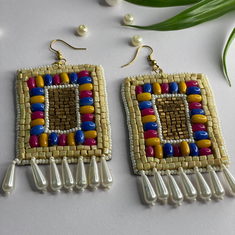 khoj city Handmade Embroidered (Earring ) United By Craft - 516