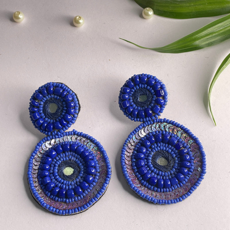 khoj city Handmade Embroidered (Earring ) United By Craft - 517