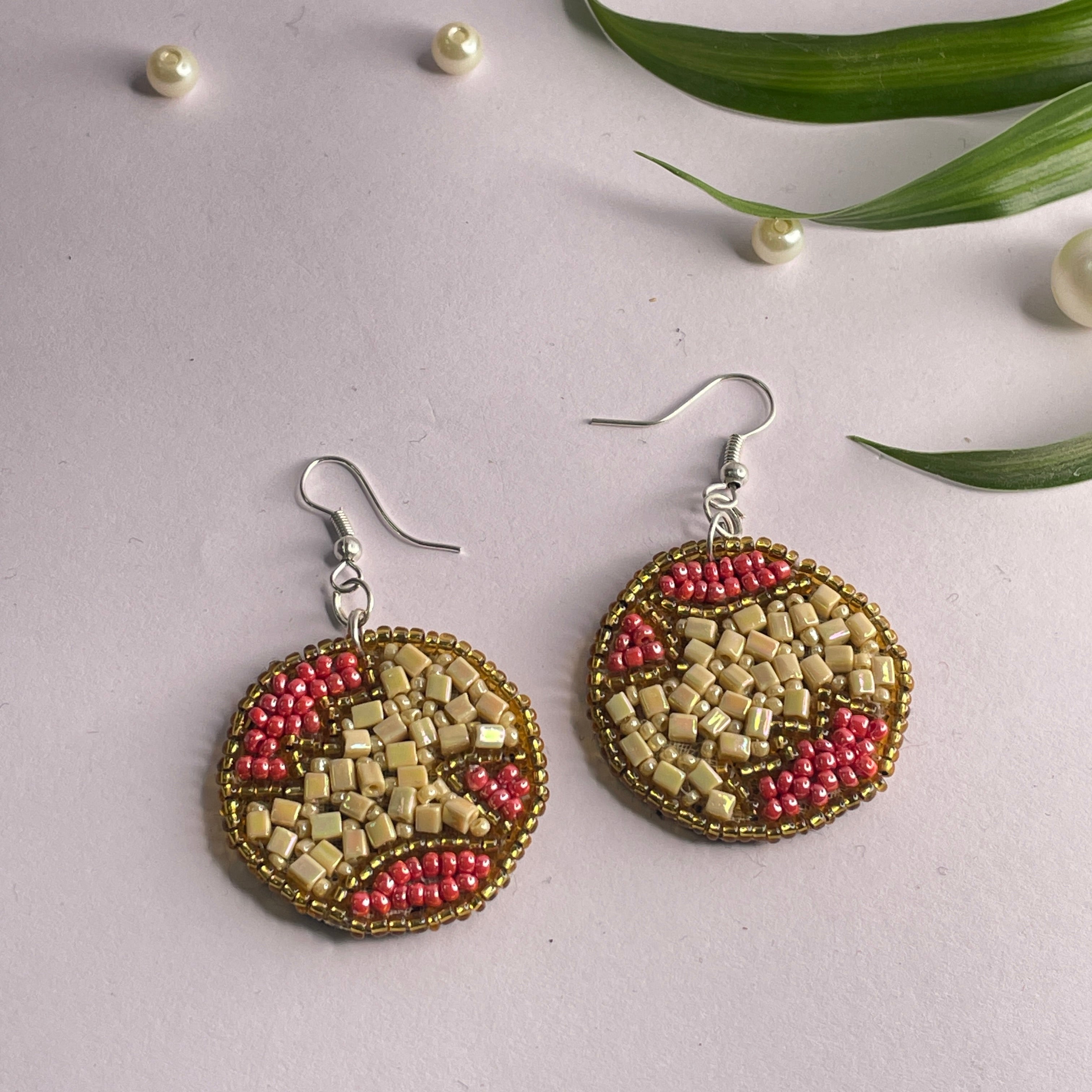 khoj city Handmade Embroidered (Earring ) United By Craft - 519