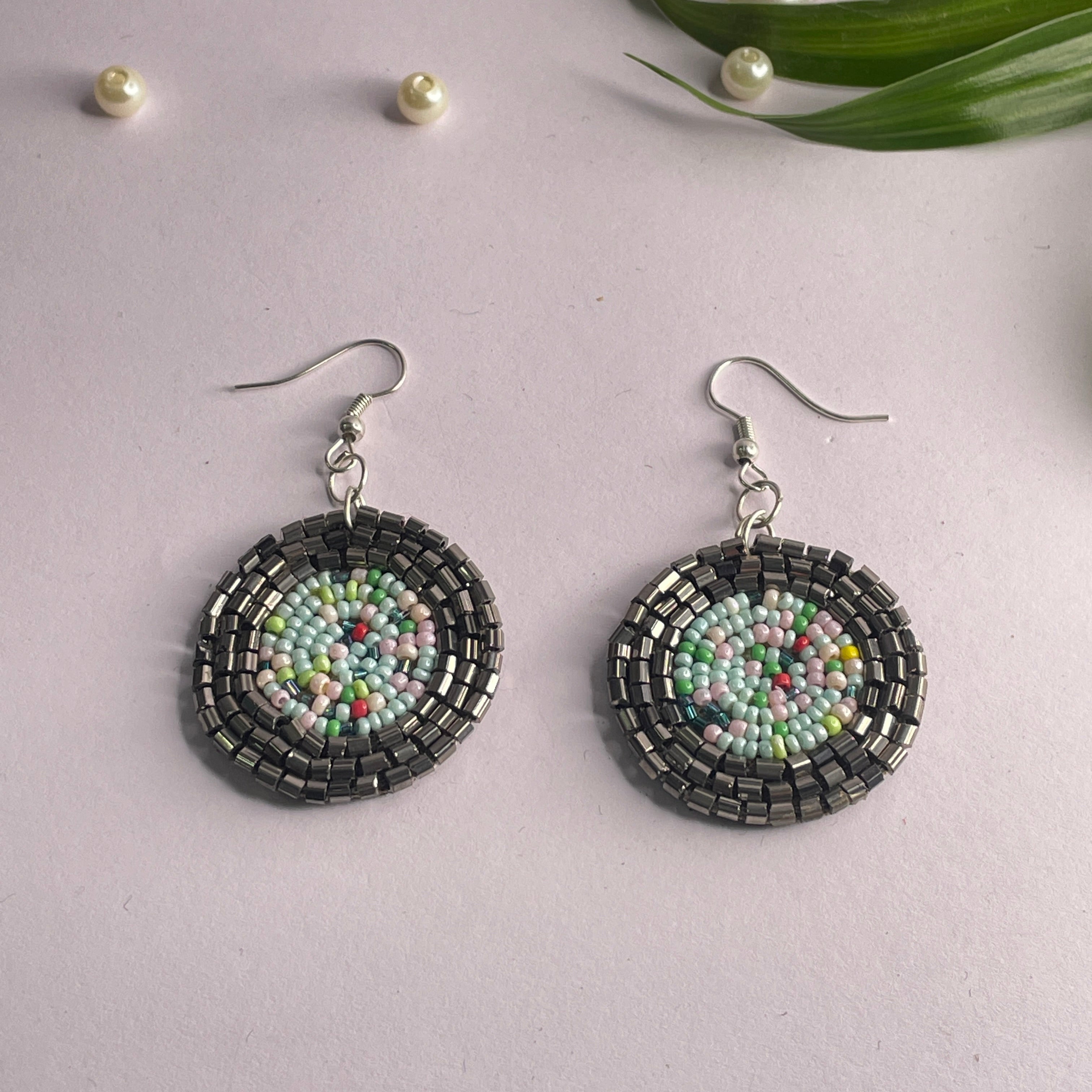 khoj city Handmade Embroidered (Earring ) United By Craft - 528