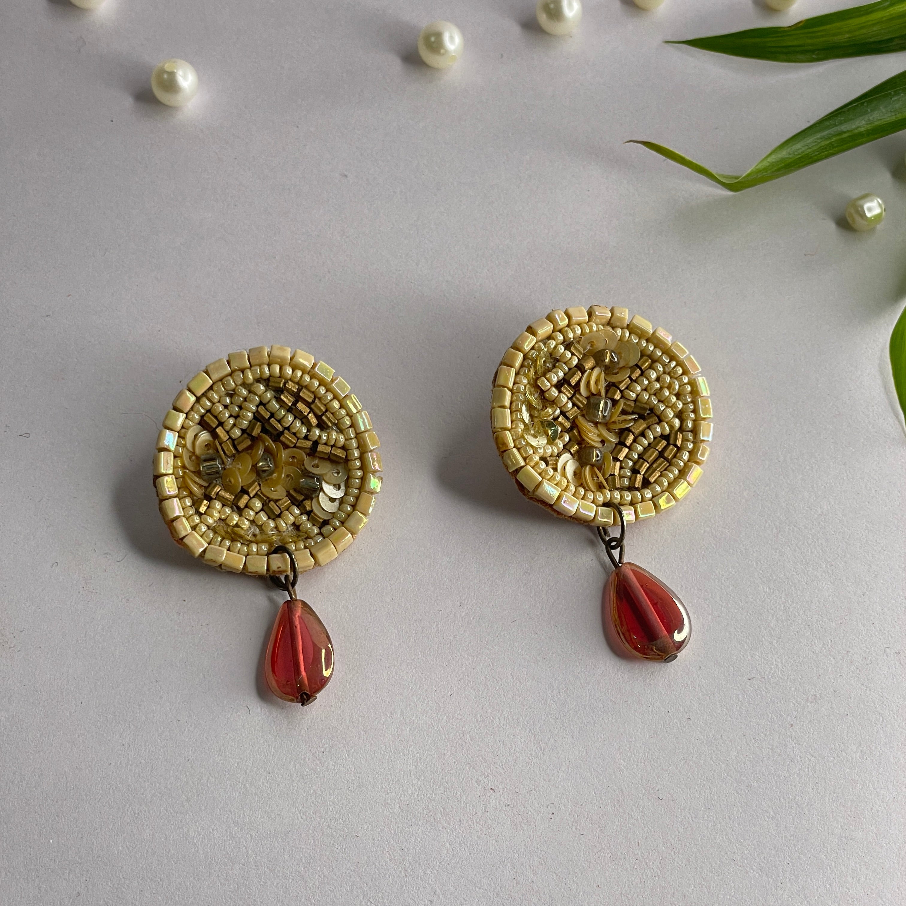 khoj city Handmade Embroidered (Earring ) United By Craft - 546