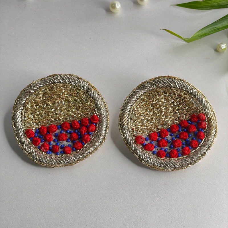 khoj city Handmade Embroidered (Earring ) United By Craft - 547