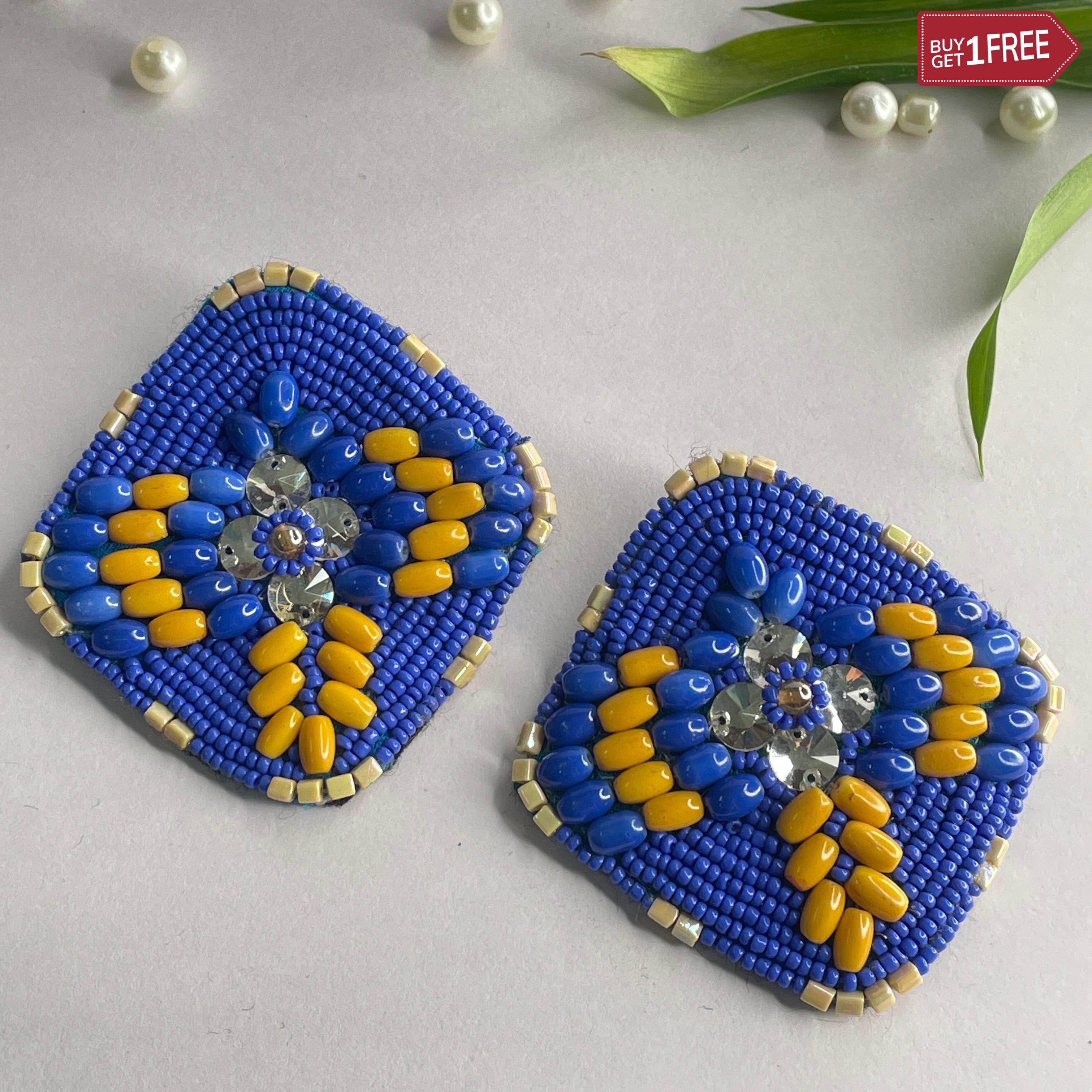 khoj city Handmade Embroidered (Earring ) United By Craft - 553