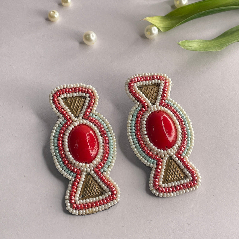 khoj city Handmade Embroidered (Earring ) United By Craft - 582