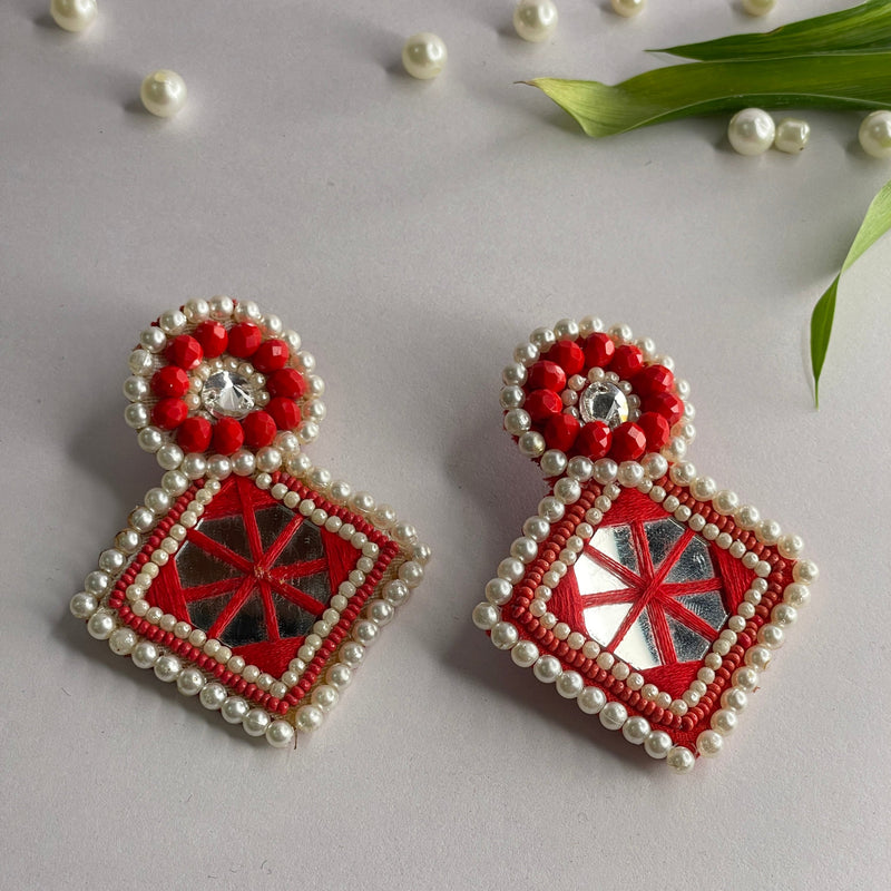 khoj city Handmade Embroidered (Earring ) United By Craft - 586