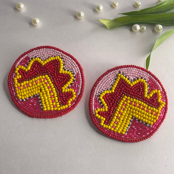 khoj city Handmade Embroidered (Earring ) United By Craft - 588