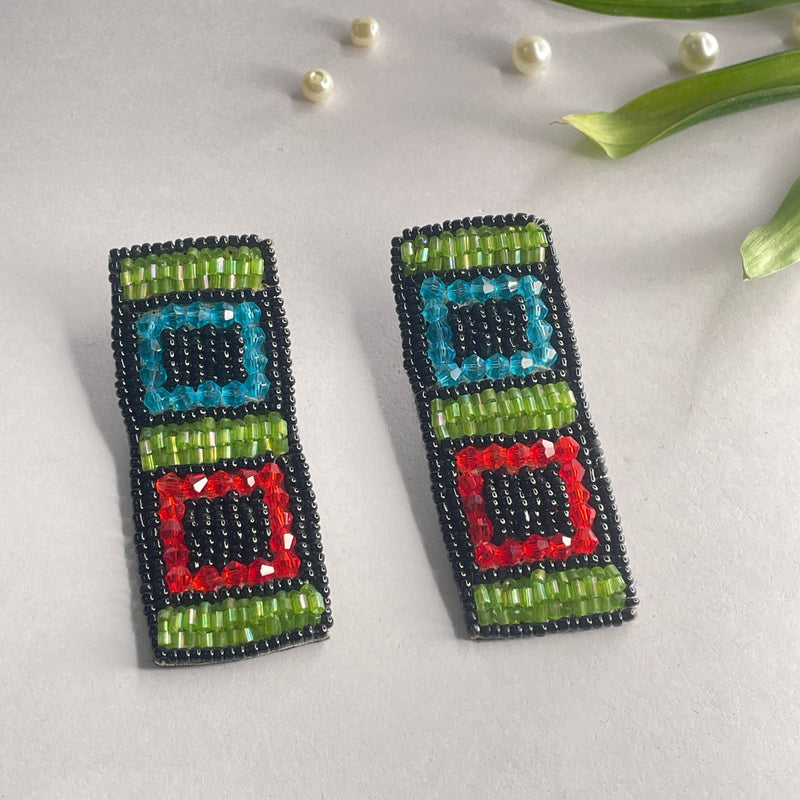 khoj city Handmade Embroidered (Earring ) United By Craft - 599