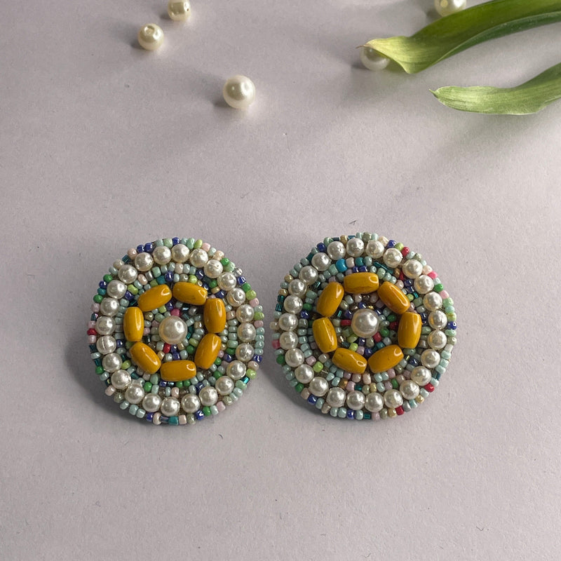 khoj city Handmade Embroidered (Earring ) United By Craft - 615