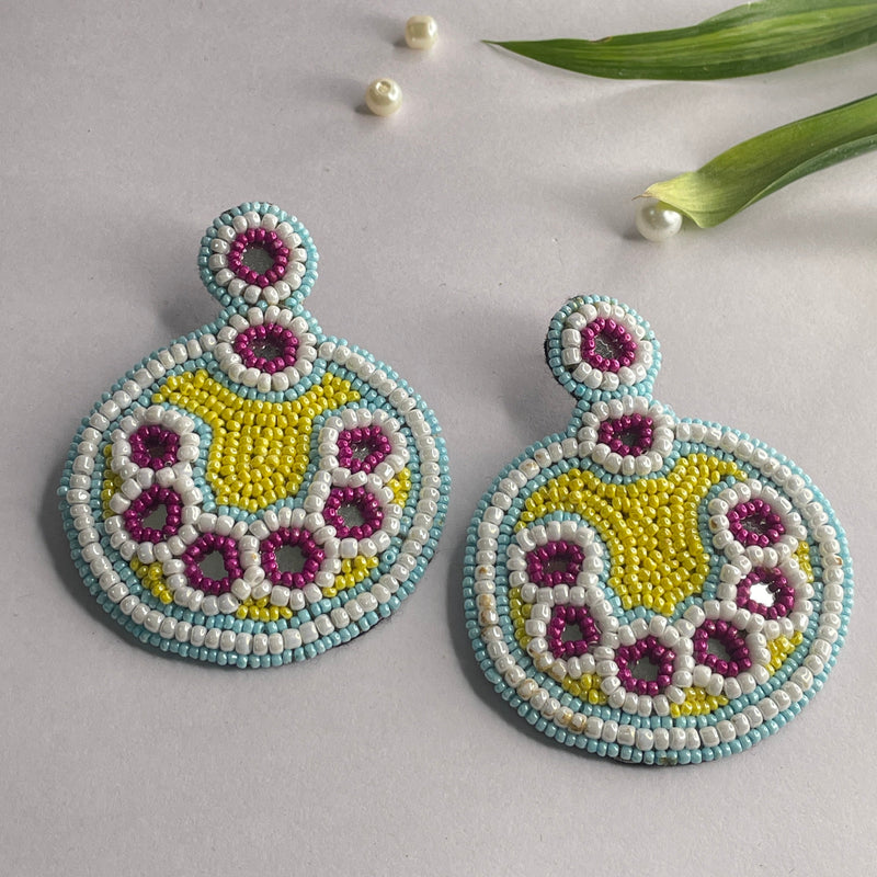 khoj city Handmade Embroidered (Earring ) United By Craft - 623