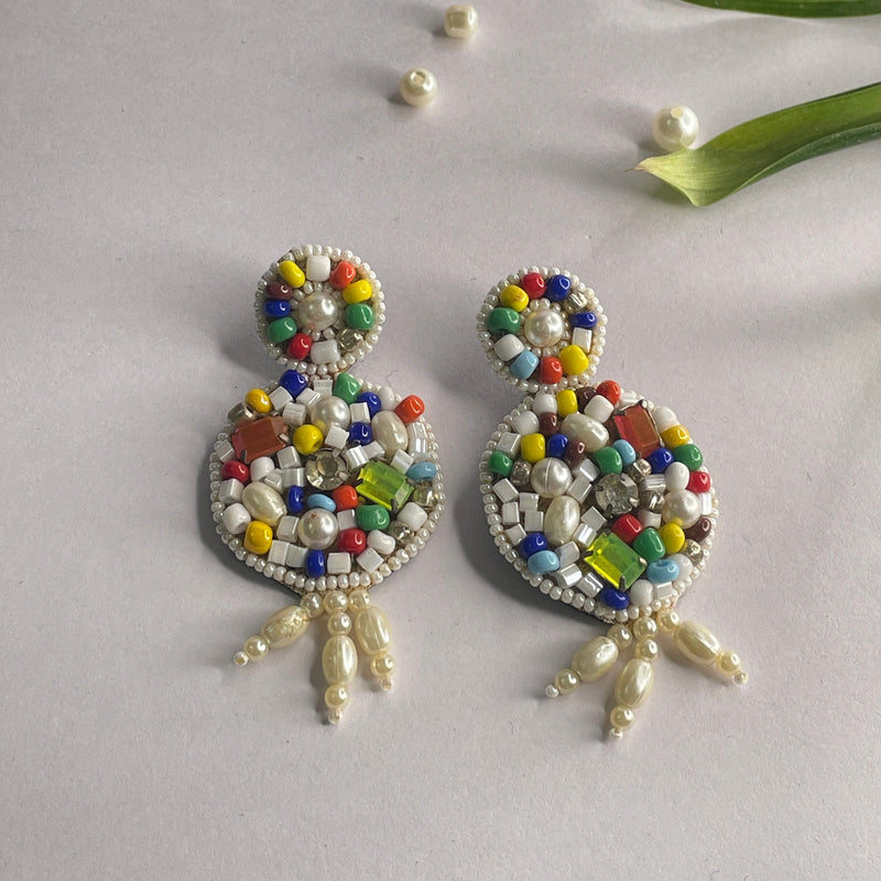 khoj city Handmade Embroidered (Earring ) United By Craft - 624