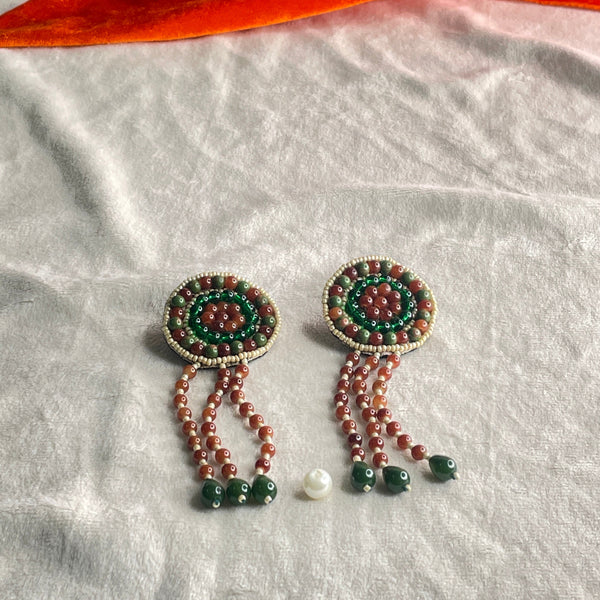 khoj city Handmade Embroidered (Earring ) United By Craft - 677