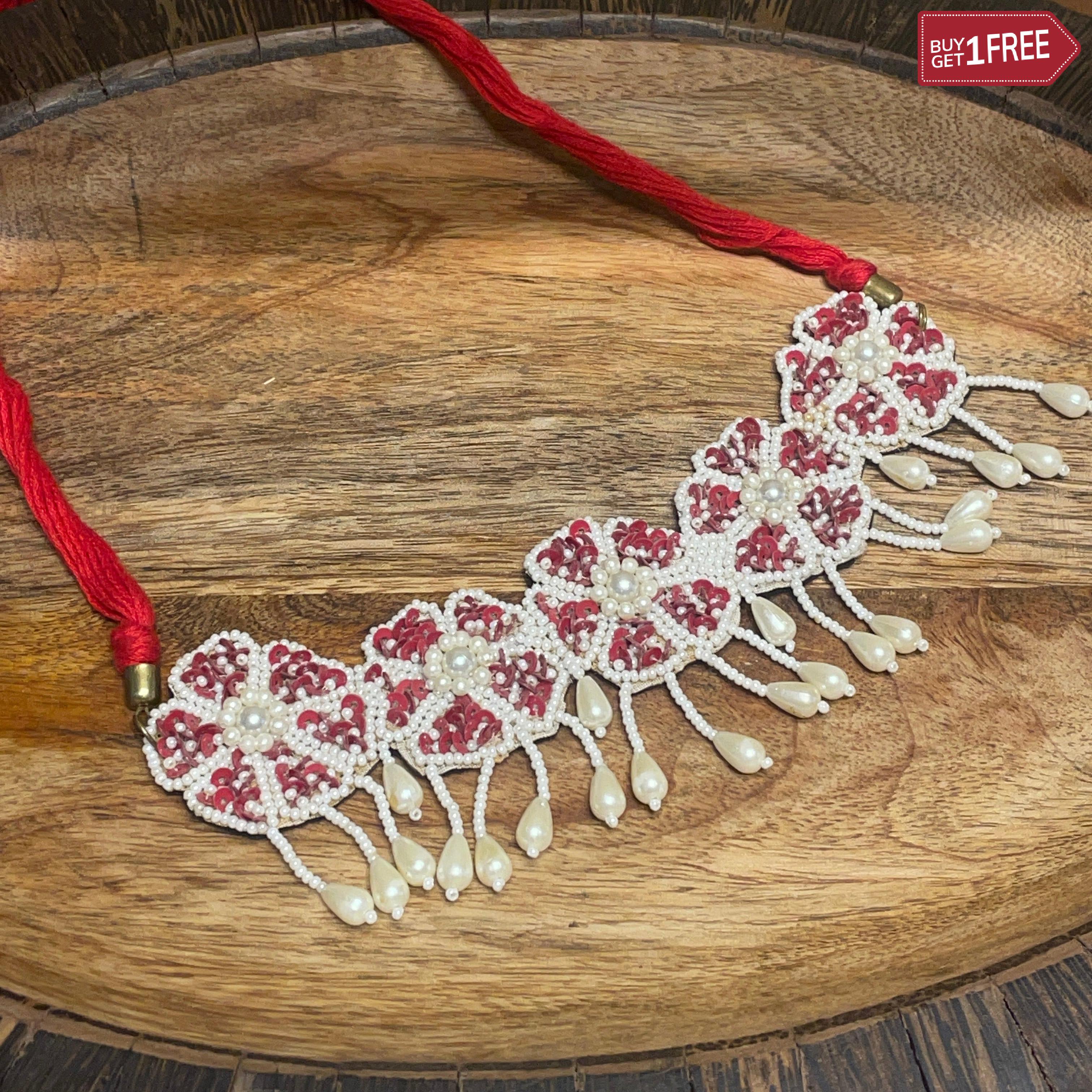 khoj city Handmade Embroidered  (Necklace ) UNITED BY CRAFT - 206