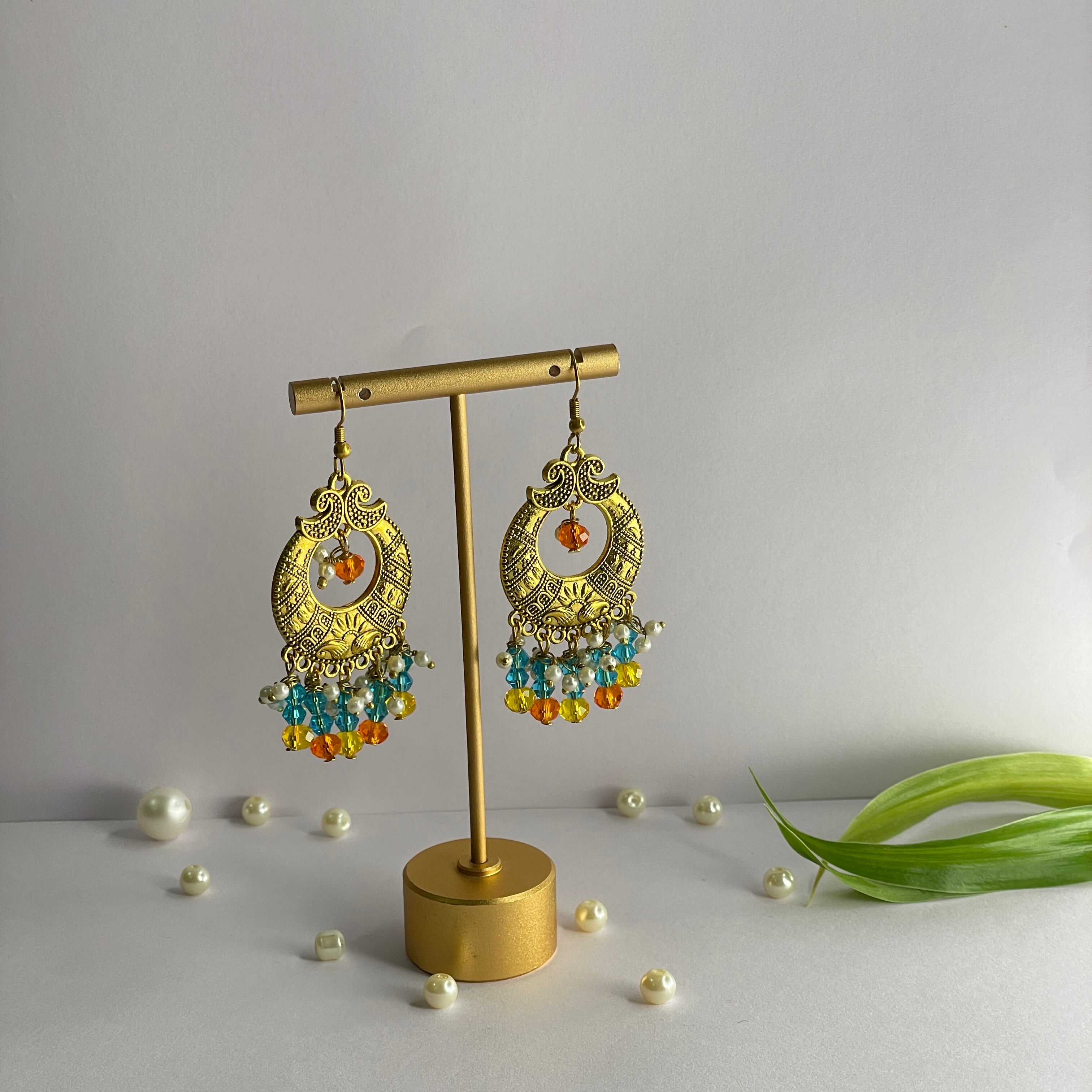 khoj city Handmade Oxidised Charms Jewellery (Earrings) - 003