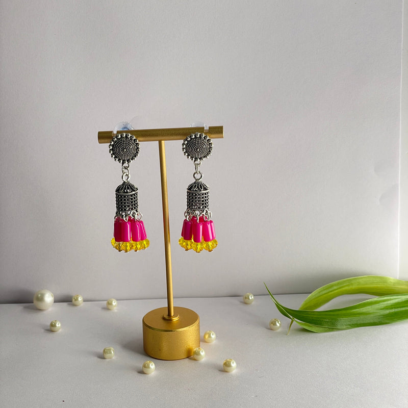 khoj city Handmade Oxidised Charms Jewellery (Earrings) - 005