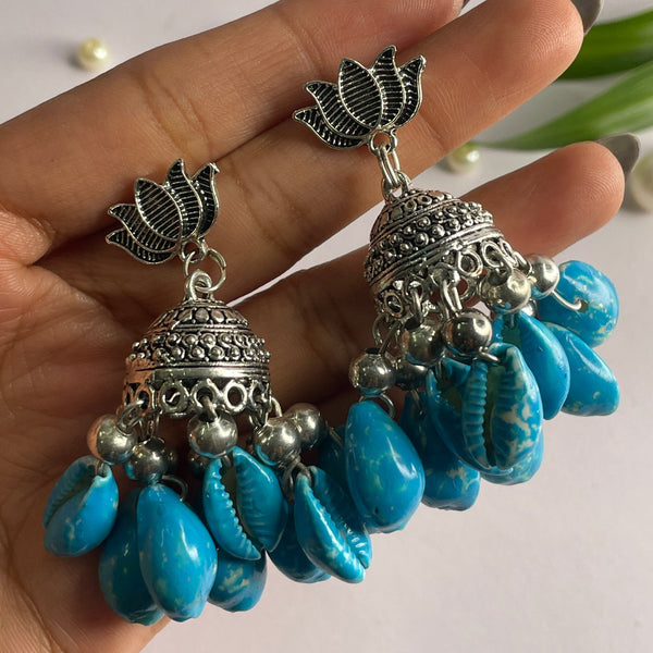 khoj city Handmade Oxidised Charms Jewellery (Earrings) - 006