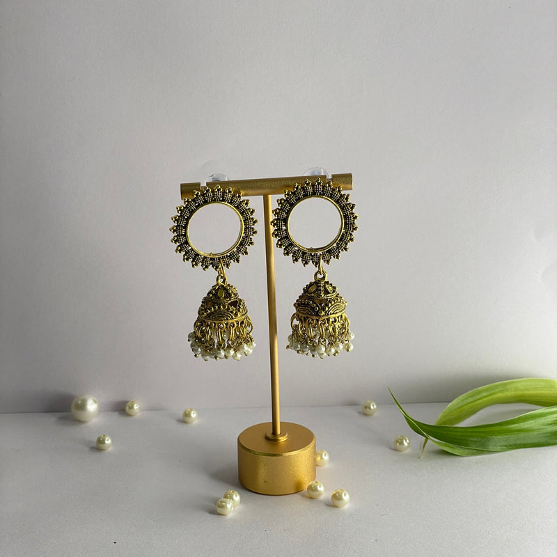 khoj city Handmade Oxidised Charms Jewellery (Earrings) - 008