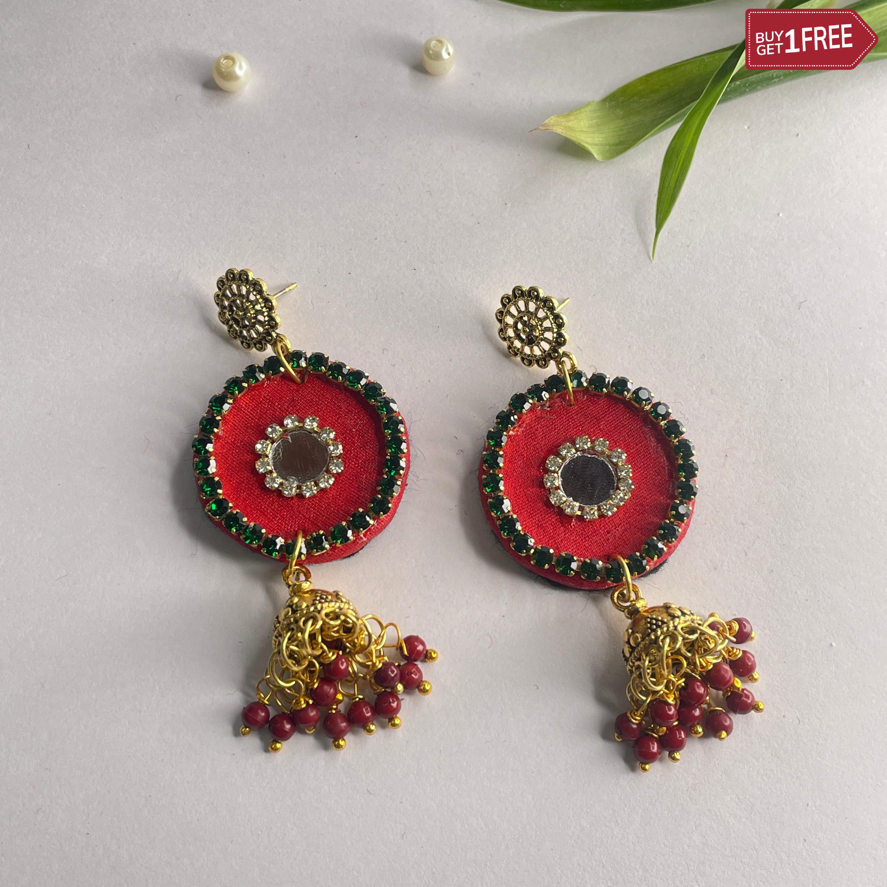 khoj city Handmade Oxidised Charms Jewellery (Earrings) - 021